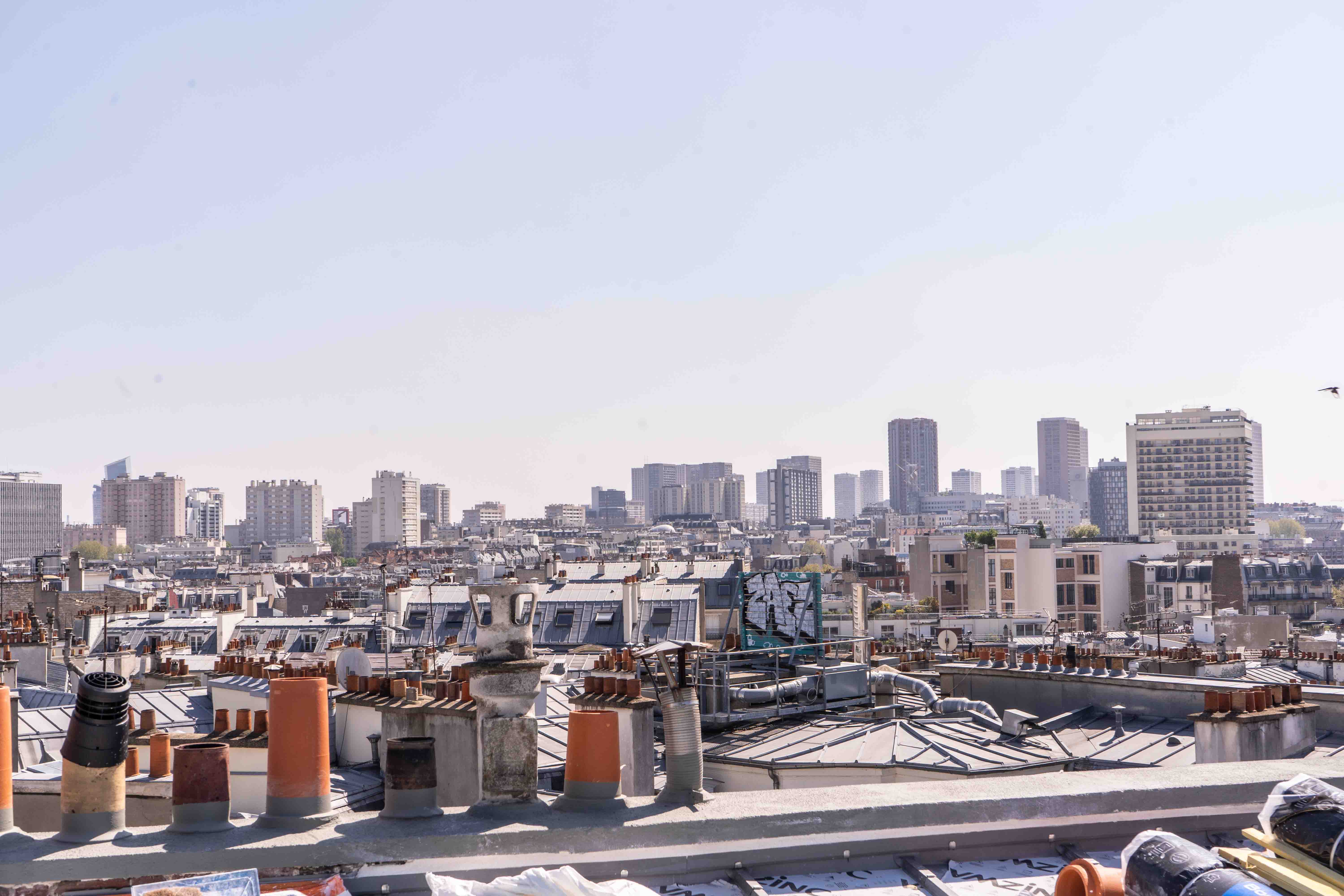 Vue des toits de Paris